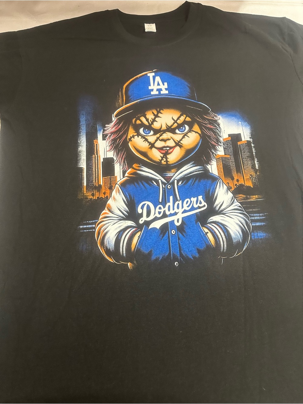 Los Angeles Black Graphic Tee - Logo & Character